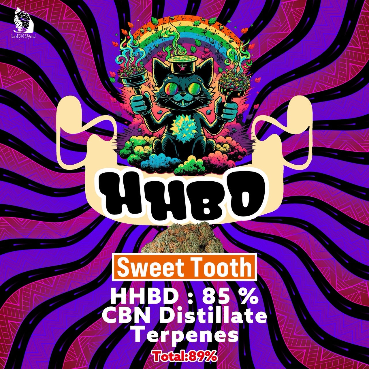 - HHBD 85% Liquid 1ml 【Sweet Tooth】