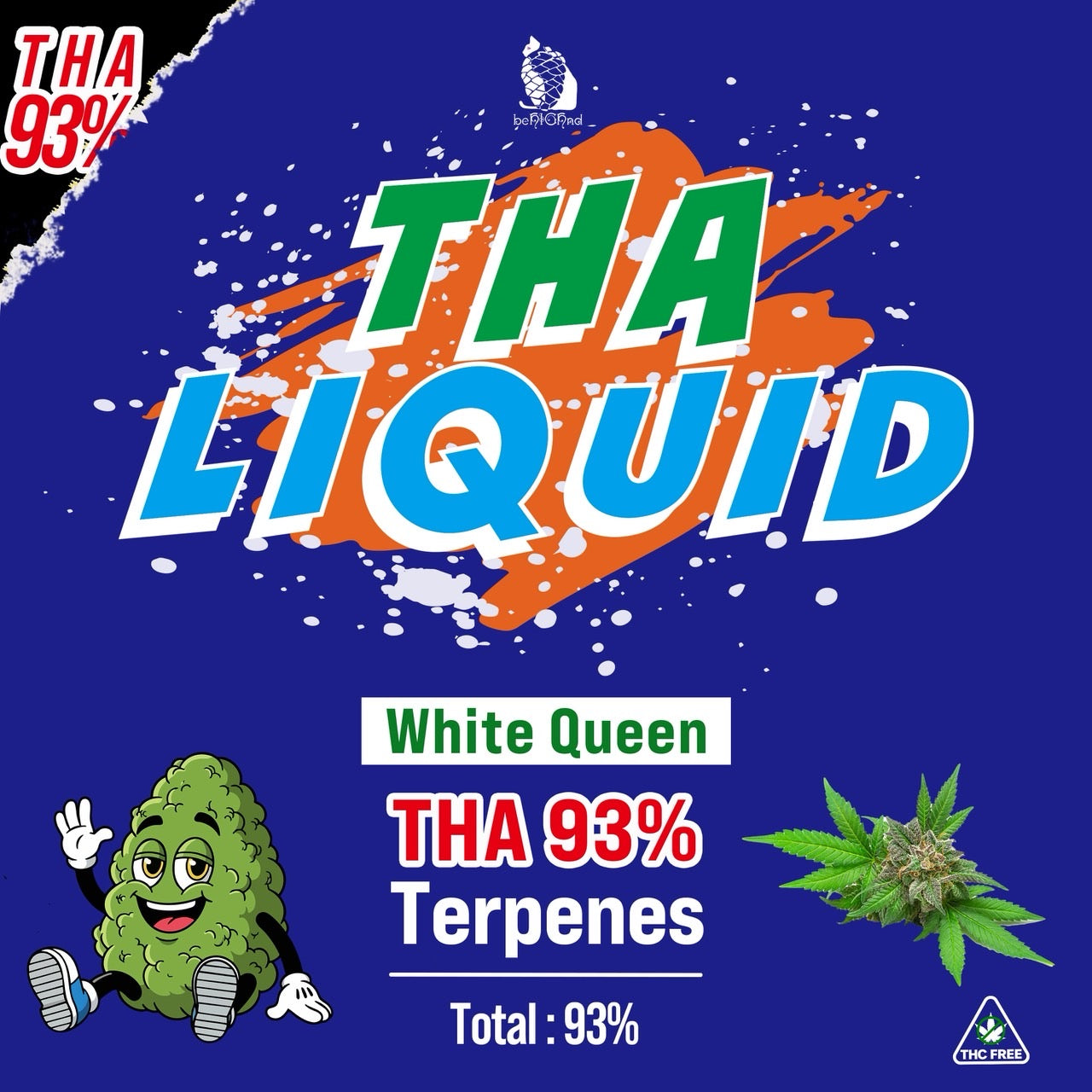 - THA 93% Liquid 1ml 【White Queen】