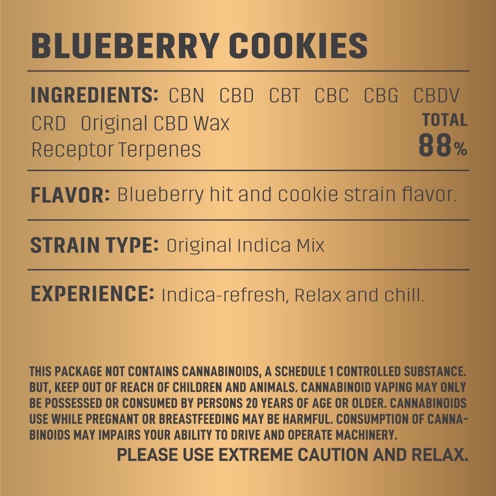 -Premium CBN Liquid  1ml Blueberry Cookies