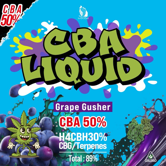 -CBA50%×H4CBH30% Liquid 1ml 【Grape Gusher】
