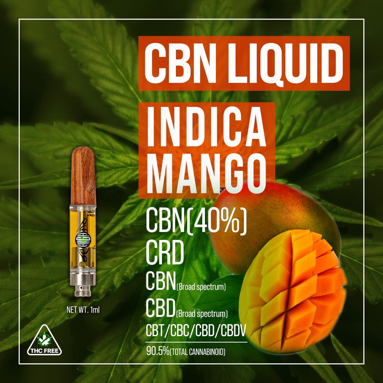 CBNリキッド 1ml Indica Mango